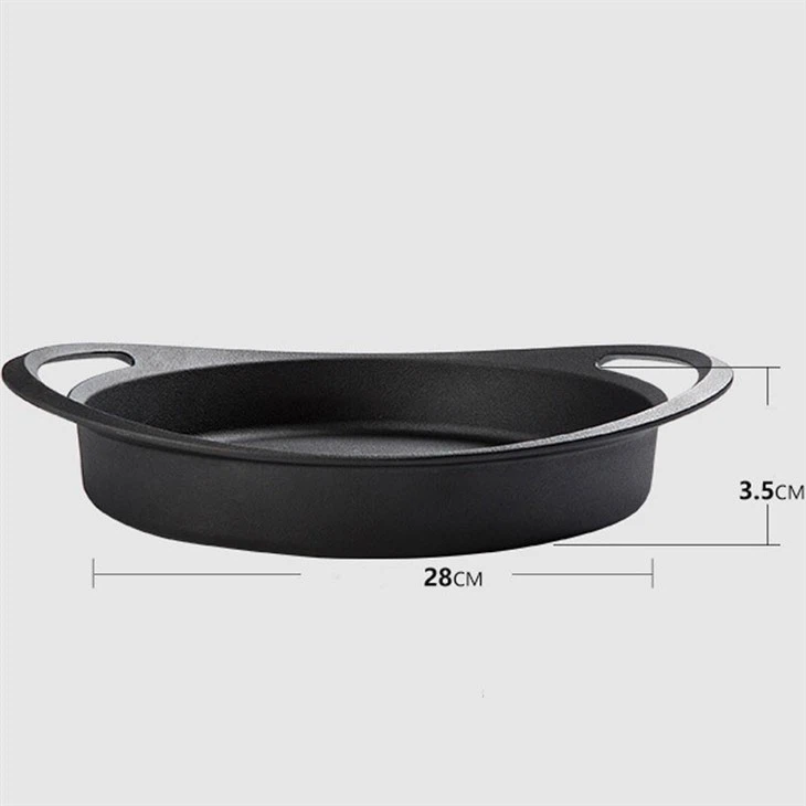Deep Cast Iron Frying Pan